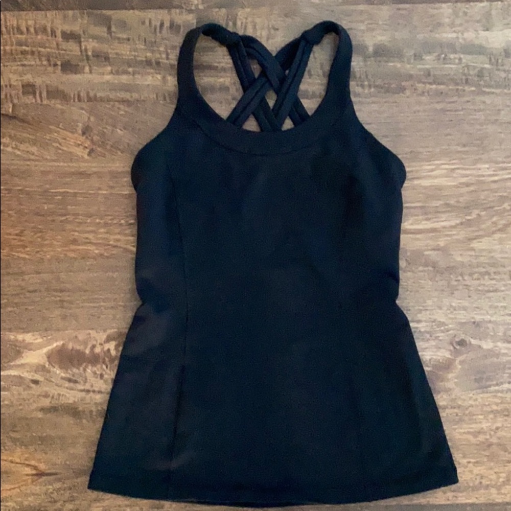 Black Lululemon Scoop Neck Tank